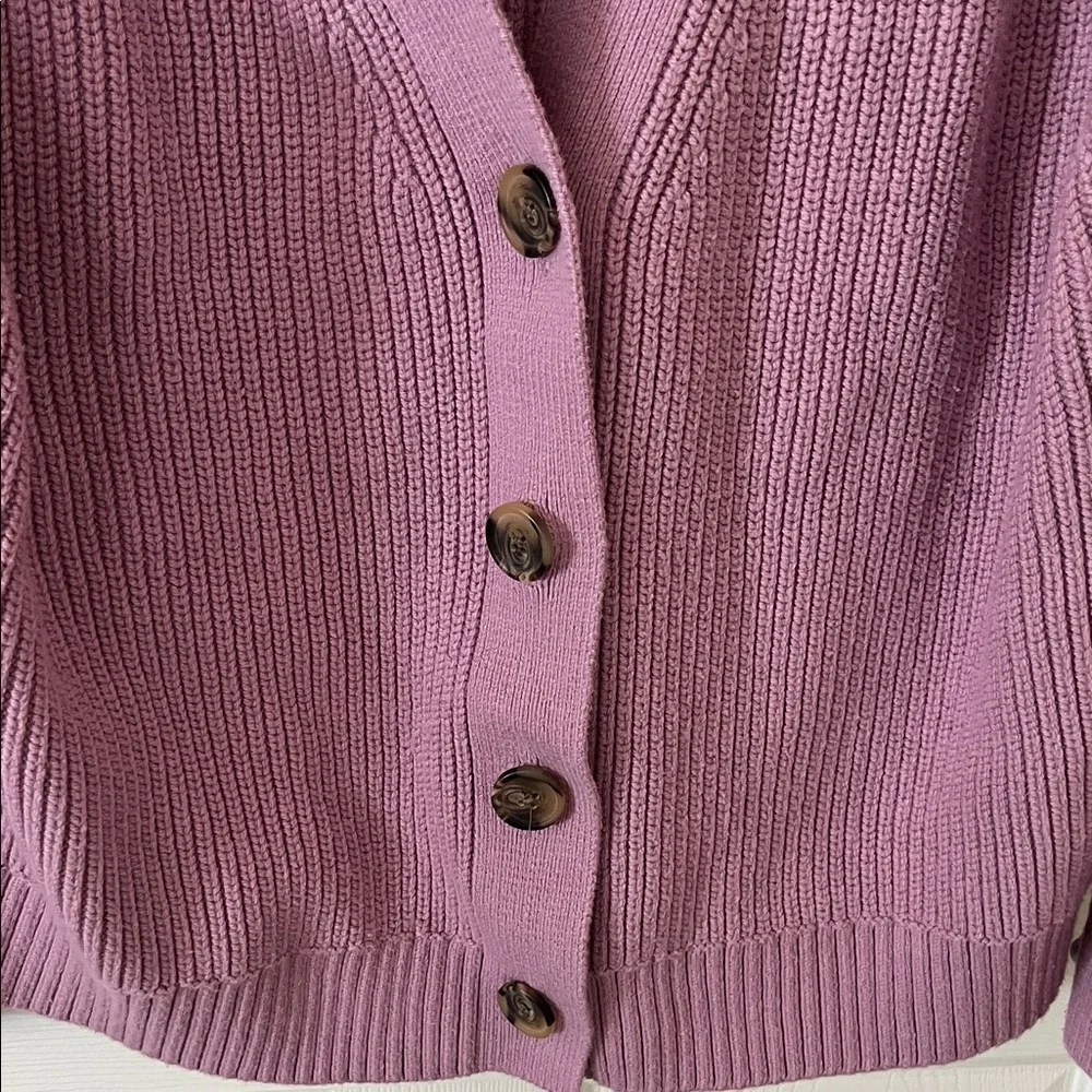 Old Navy Women's Lavender Cardigan - Picture 3 of 3